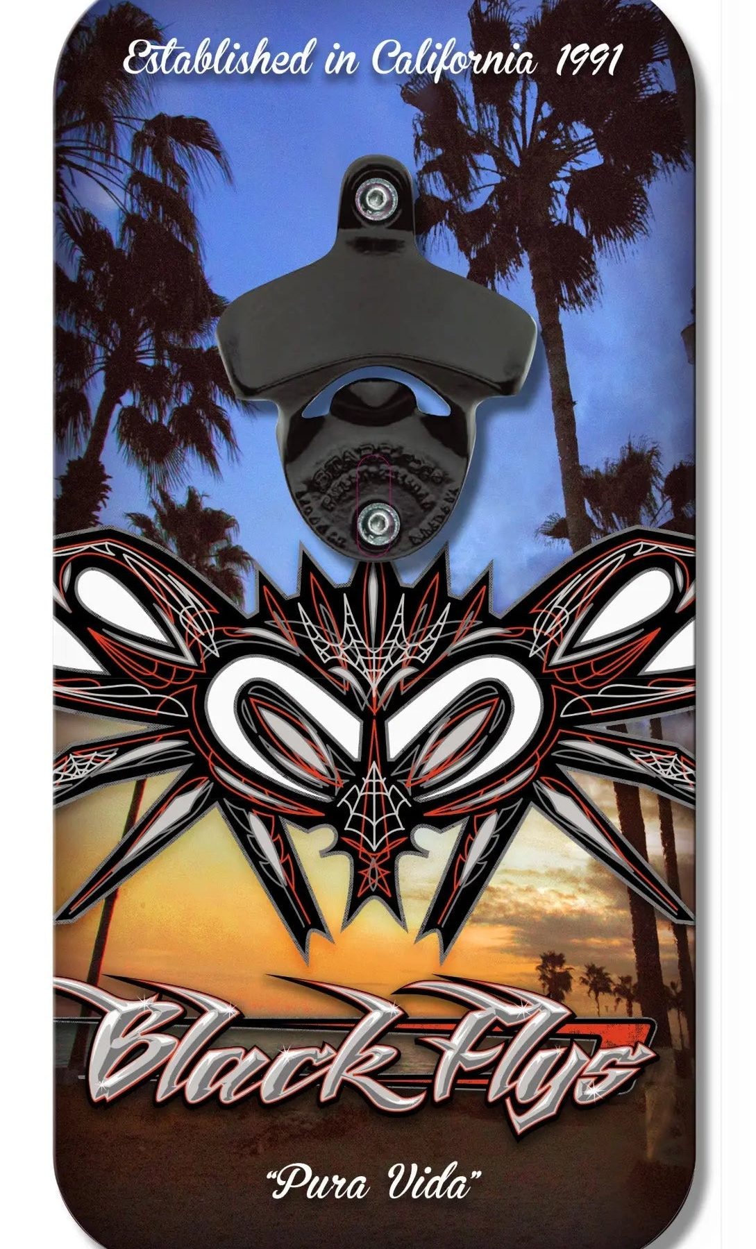 Black Flys Magnetic Bottle Opener