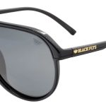 Shiny Black Glitter w/ Smoke Polarized Lens