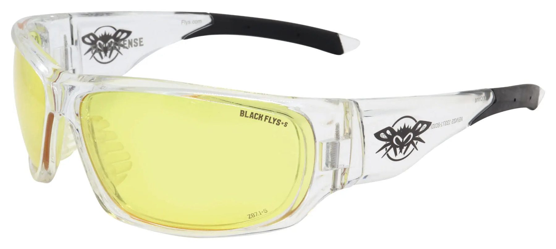 Fly Defense / Z87+ Safety glass - BlackFlys
