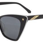 Shiny Black-White-Black w/ Smoke Polarized Lens