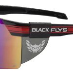 Shiny Black-Red Stripe w/ Green Mirror Lens