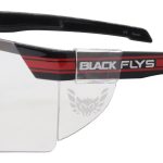 Shiny Black-Red Stripe w/ Clear Lens