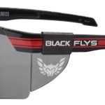 Shiny Black-Red Stripe w/ Smoke Polarized Lens