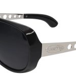 Shiny Black-Silver w/ Smoke Polarized Lens