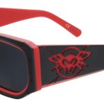 Matte Black-Red w/ Smoke Polarized Lens