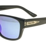 Shiny Black w/ Blue Mirror Lens