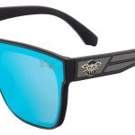 Matte Black-Grey w/ Blue Mirror Lens