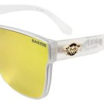 Matte Clear w/ Gold Mirror Lens