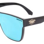 Shiny Black w/ Blue Mirror Lens