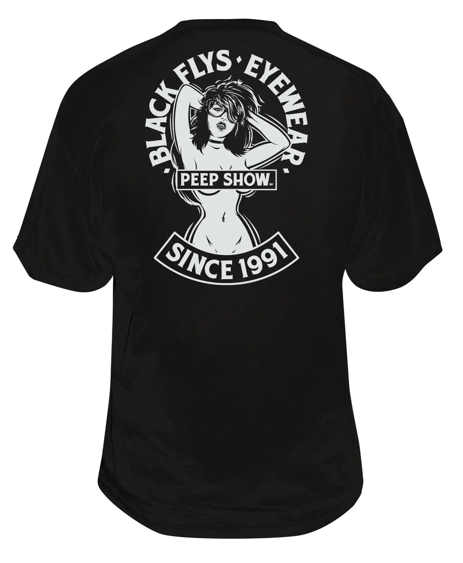 Peepshow Pocket Tee - BlackFlys