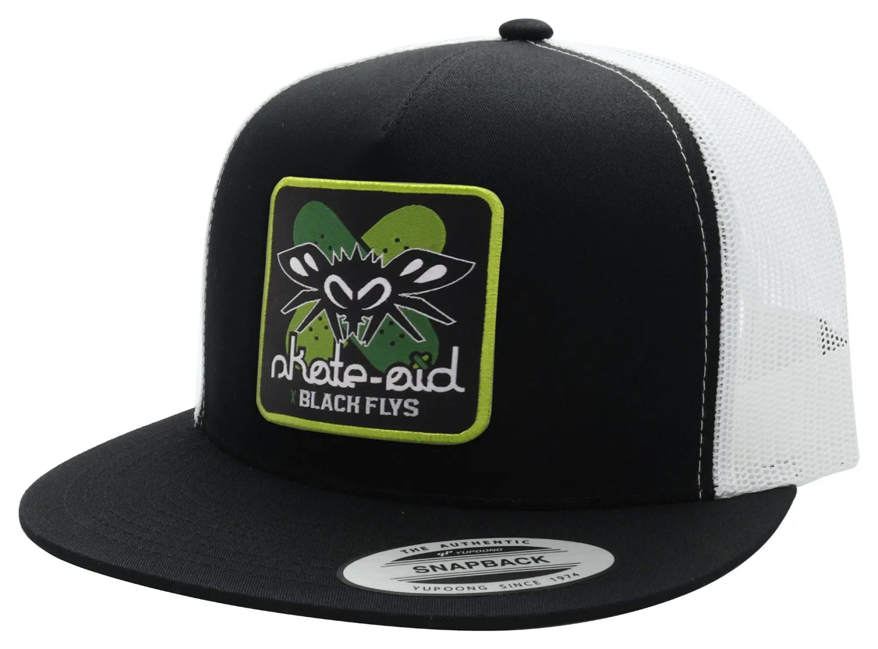 SkateAidTruckerBlkWht - BlackFlys