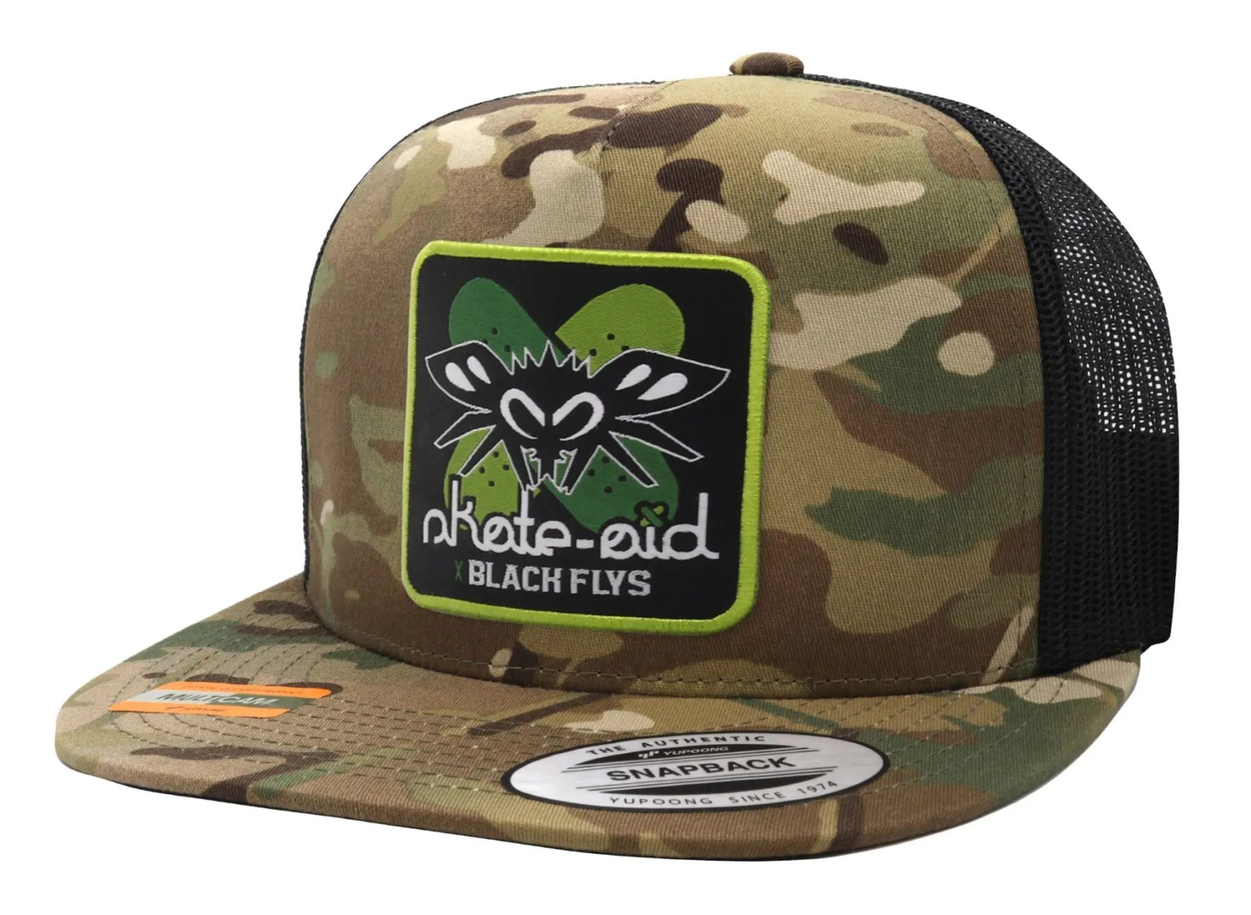 SkateAidTruckerLtCmoBlk - BlackFlys