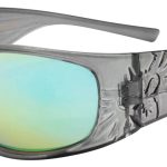Crystal Grey w/ Green-Blue Mirror Polarized Lens
