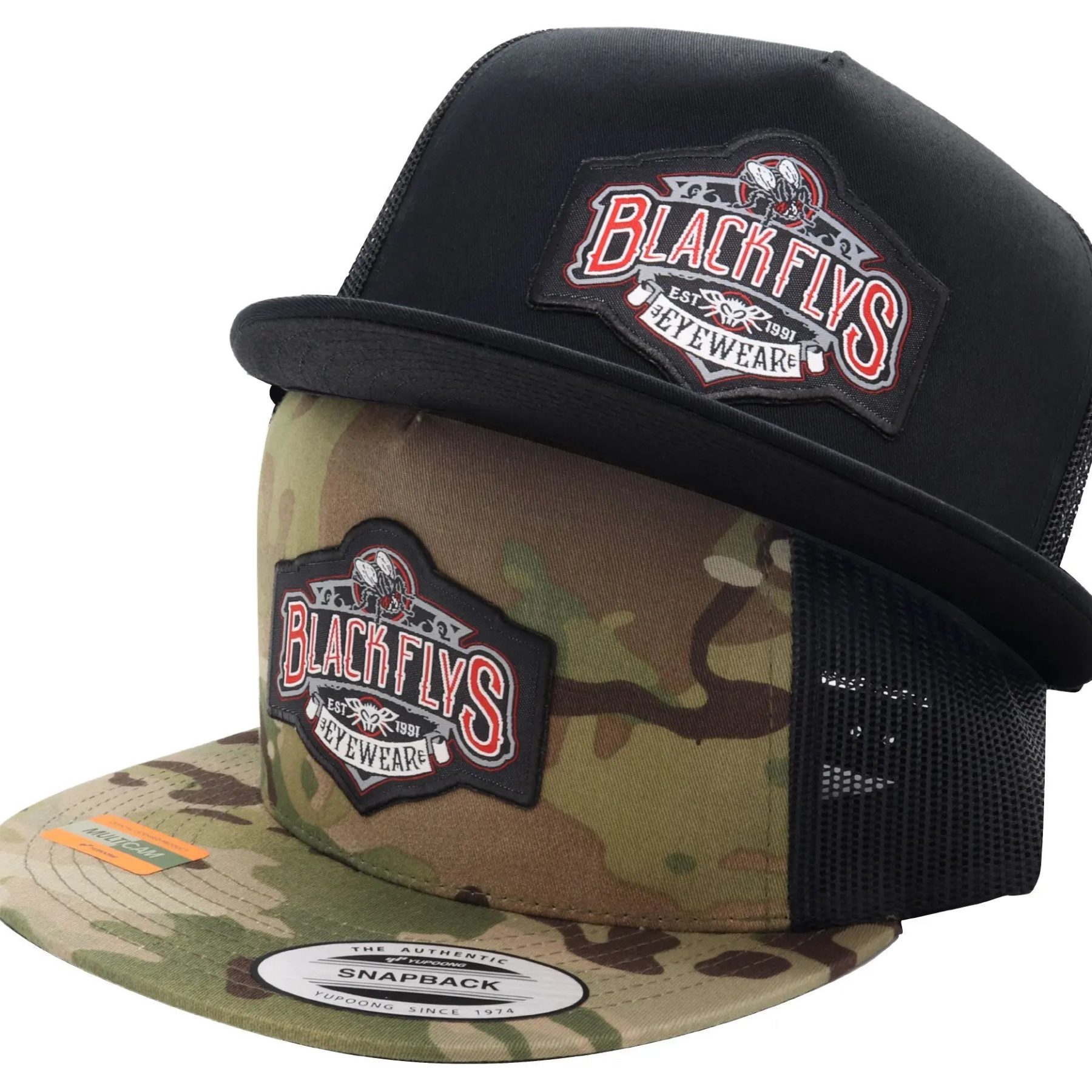 Stay Fly Patch Trucker - BlackFlys