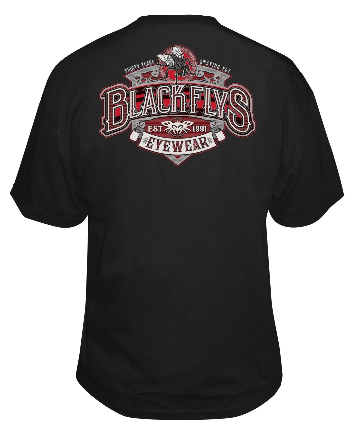 Stay Fly 30 Year Tee - BlackFlys