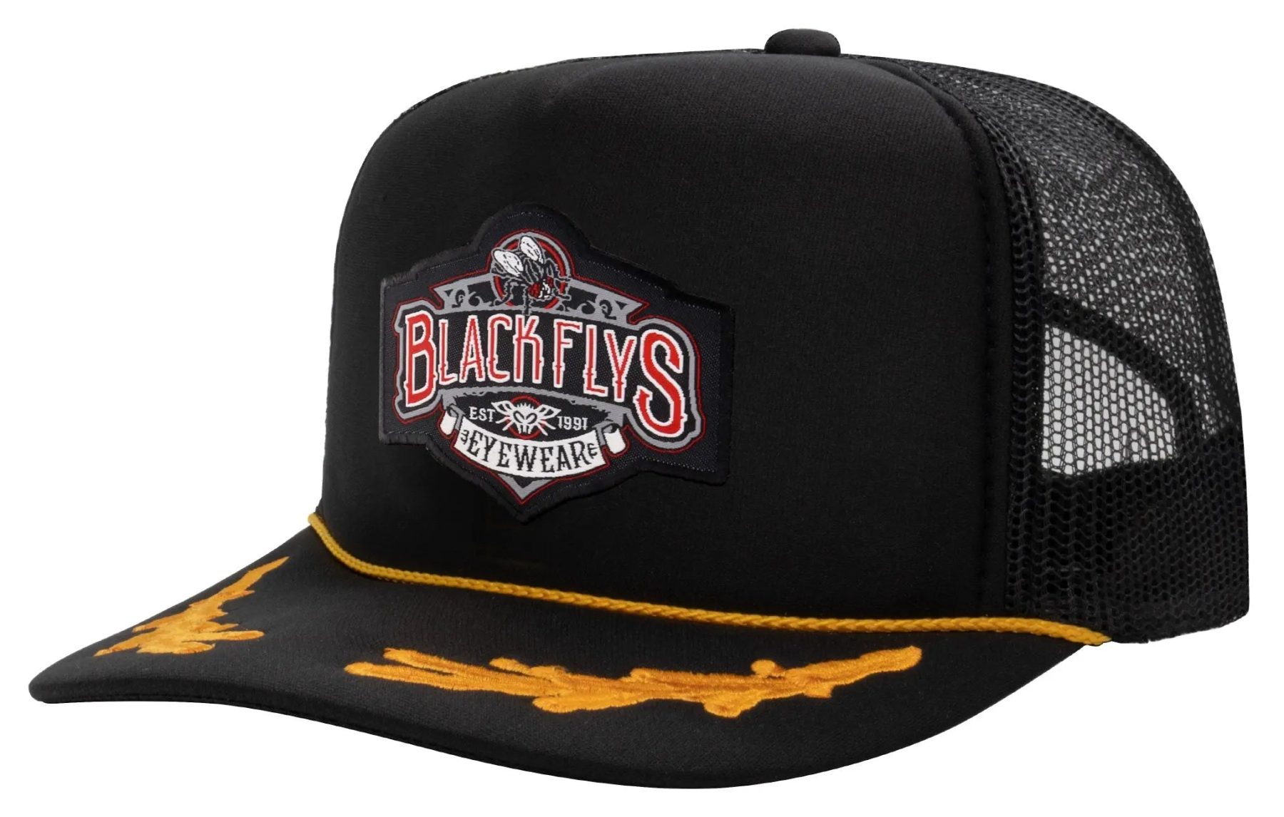 Stay Fly Patch Trucker - BlackFlys